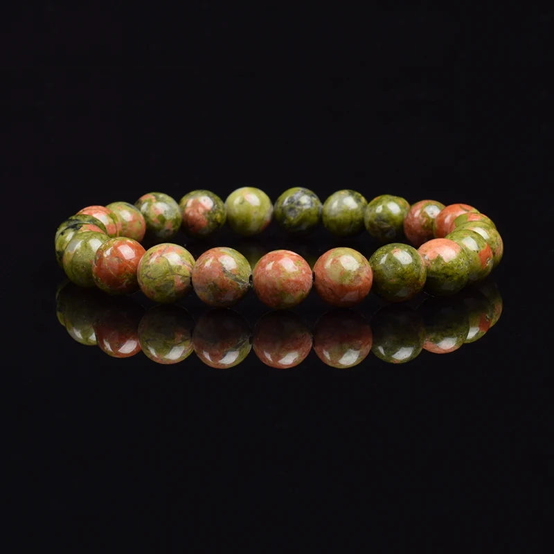 Natural White Moonstone Bead Bracelet, 8Mm Celestial Gemstone Jewelry