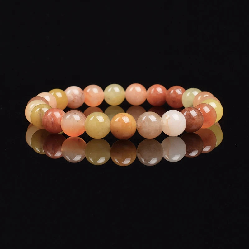 Natural White Moonstone Bead Bracelet, 8Mm Celestial Gemstone Jewelry