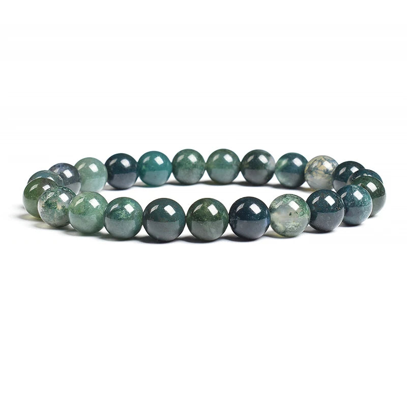 Natural White Moonstone Bead Bracelet, 8Mm Celestial Gemstone Jewelry