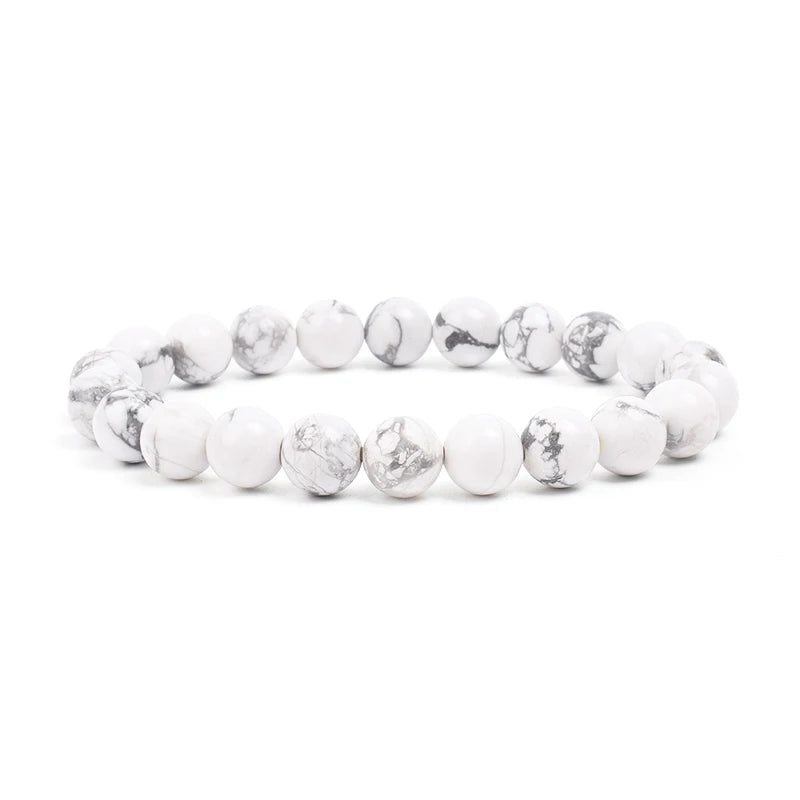 Natural White Moonstone Bead Bracelet, 8Mm Celestial Gemstone Jewelry