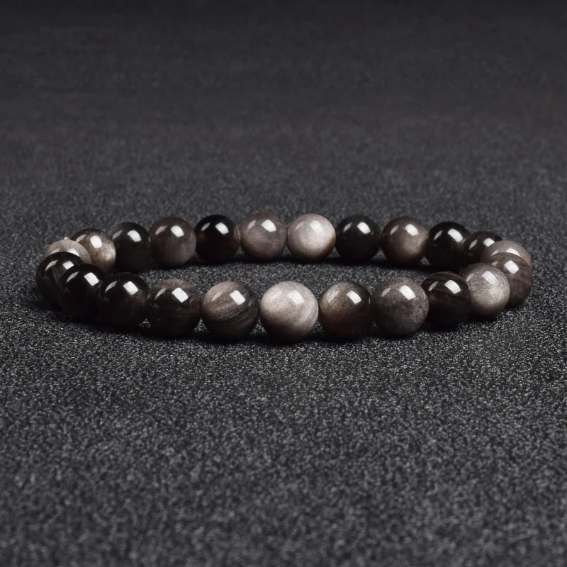 Natural White Moonstone Bead Bracelet, 8Mm Celestial Gemstone Jewelry