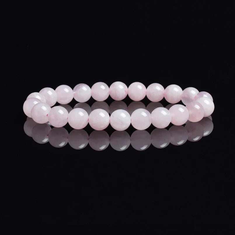 Natural White Moonstone Bead Bracelet, 8Mm Celestial Gemstone Jewelry