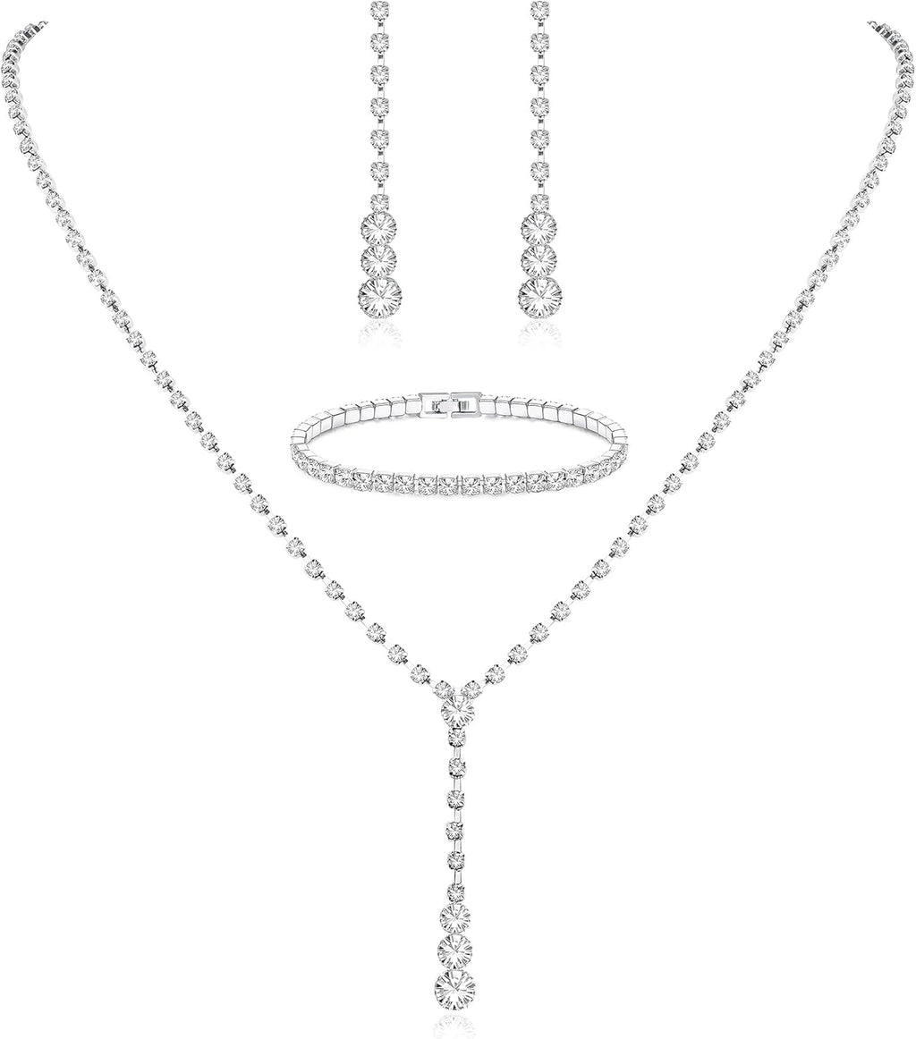 Silver Bridal Jewelry Set