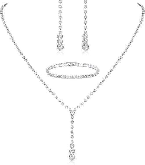 Silver Bridal Jewelry Set