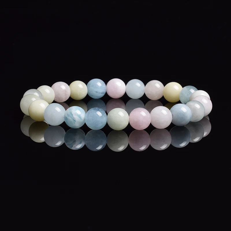 Natural White Moonstone Bead Bracelet, 8Mm Celestial Gemstone Jewelry