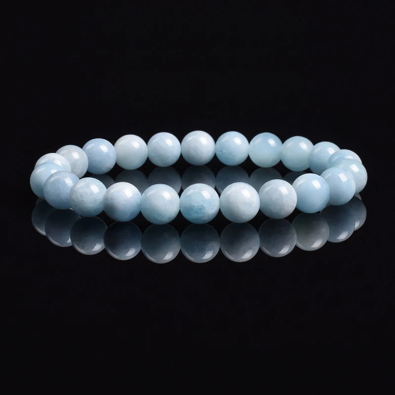 Natural White Moonstone Bead Bracelet, 8Mm Celestial Gemstone Jewelry